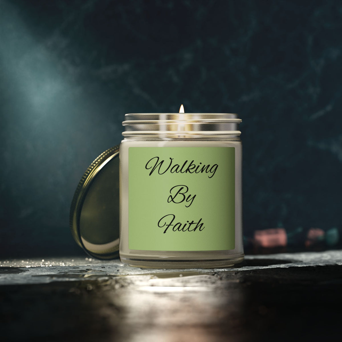 Walking By Faith Coconut Apricot Scented Candle (4oz & 9oz)