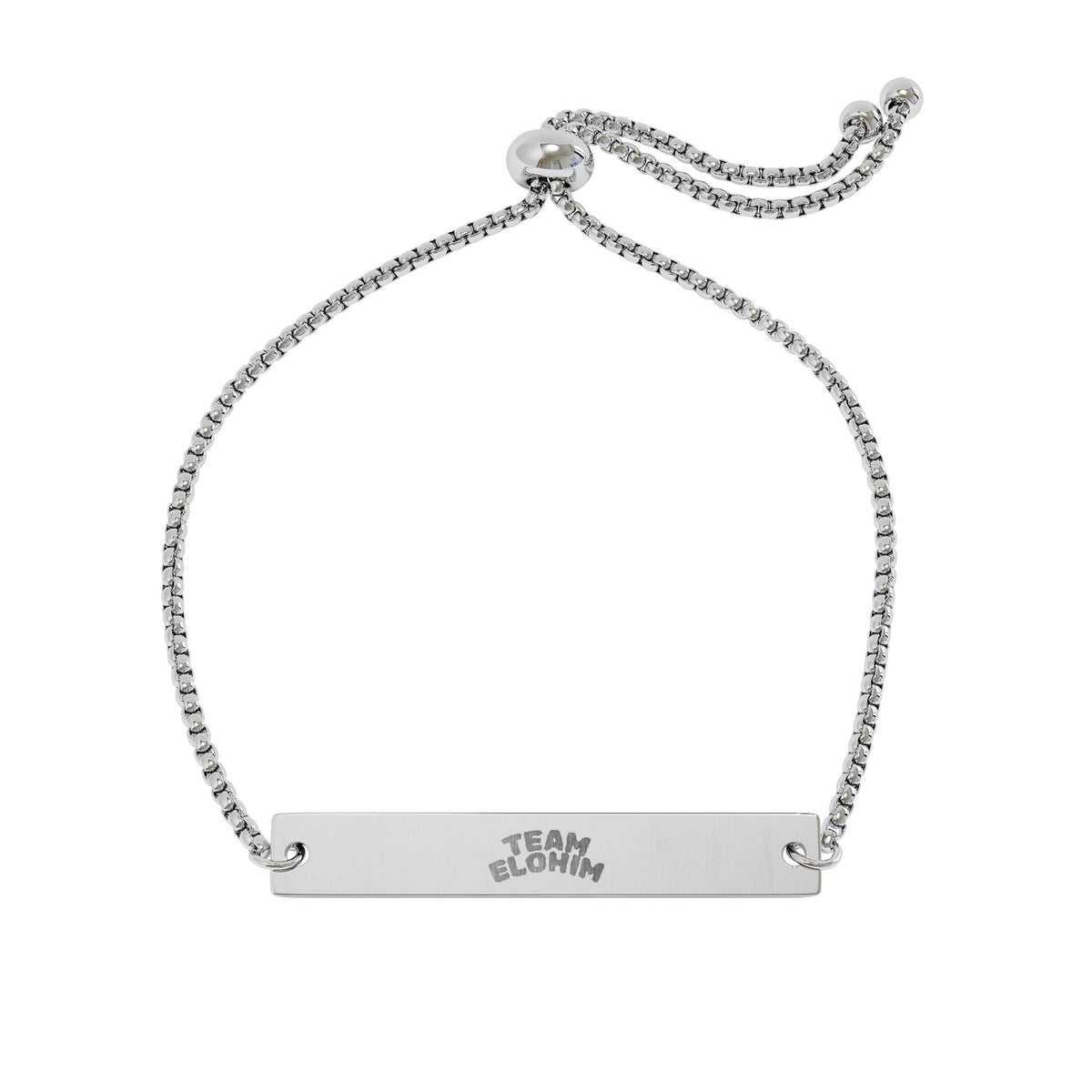 Adjustable Flat Bar Bracelet (Engraving)