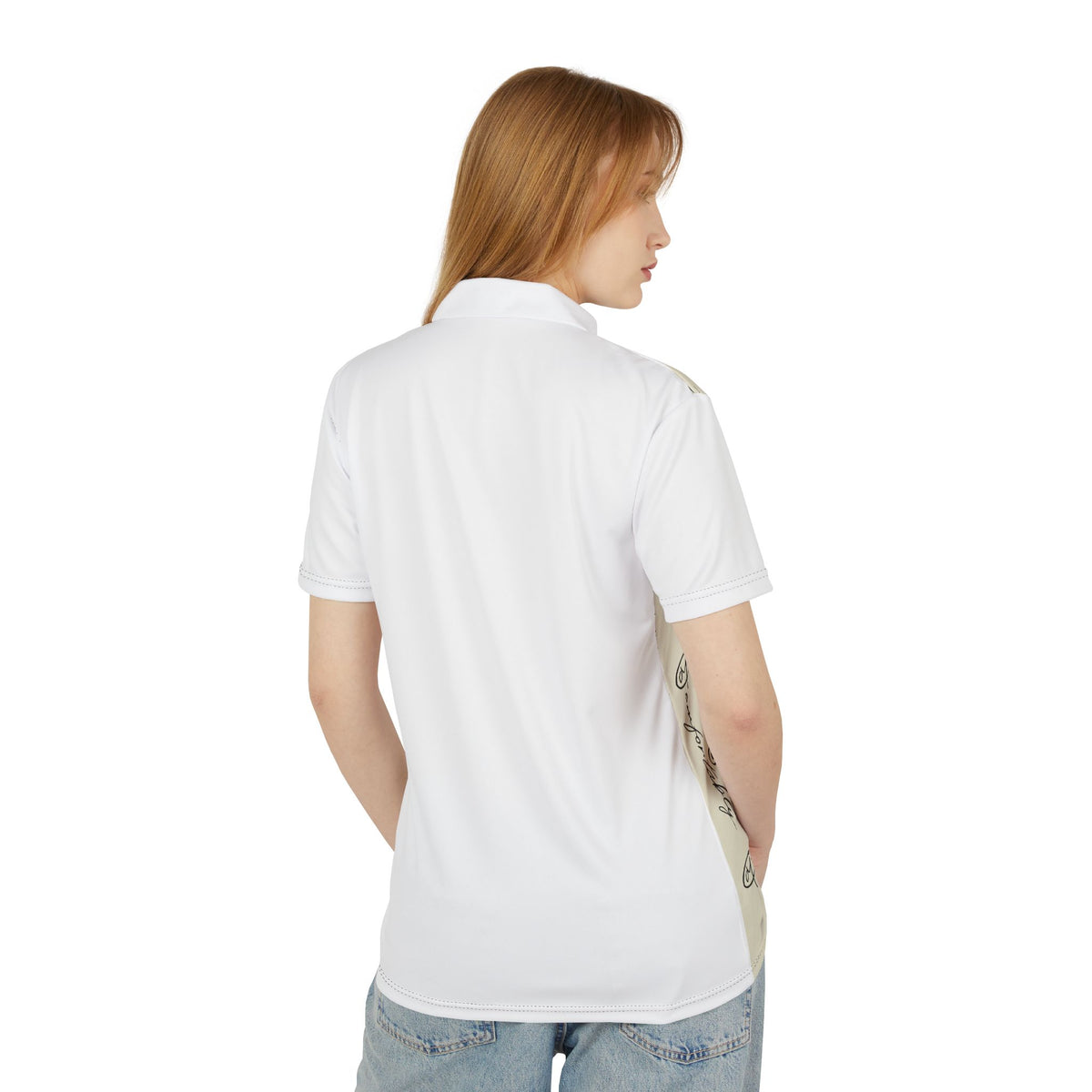 CM Logo Polo Shirt — Neutral All-Over Print