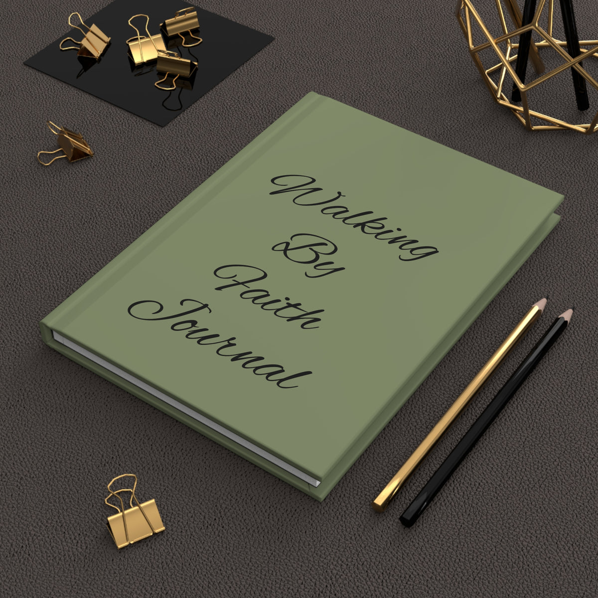 Walking By Faith Hardcover Journal — Daily Devotional Notebook