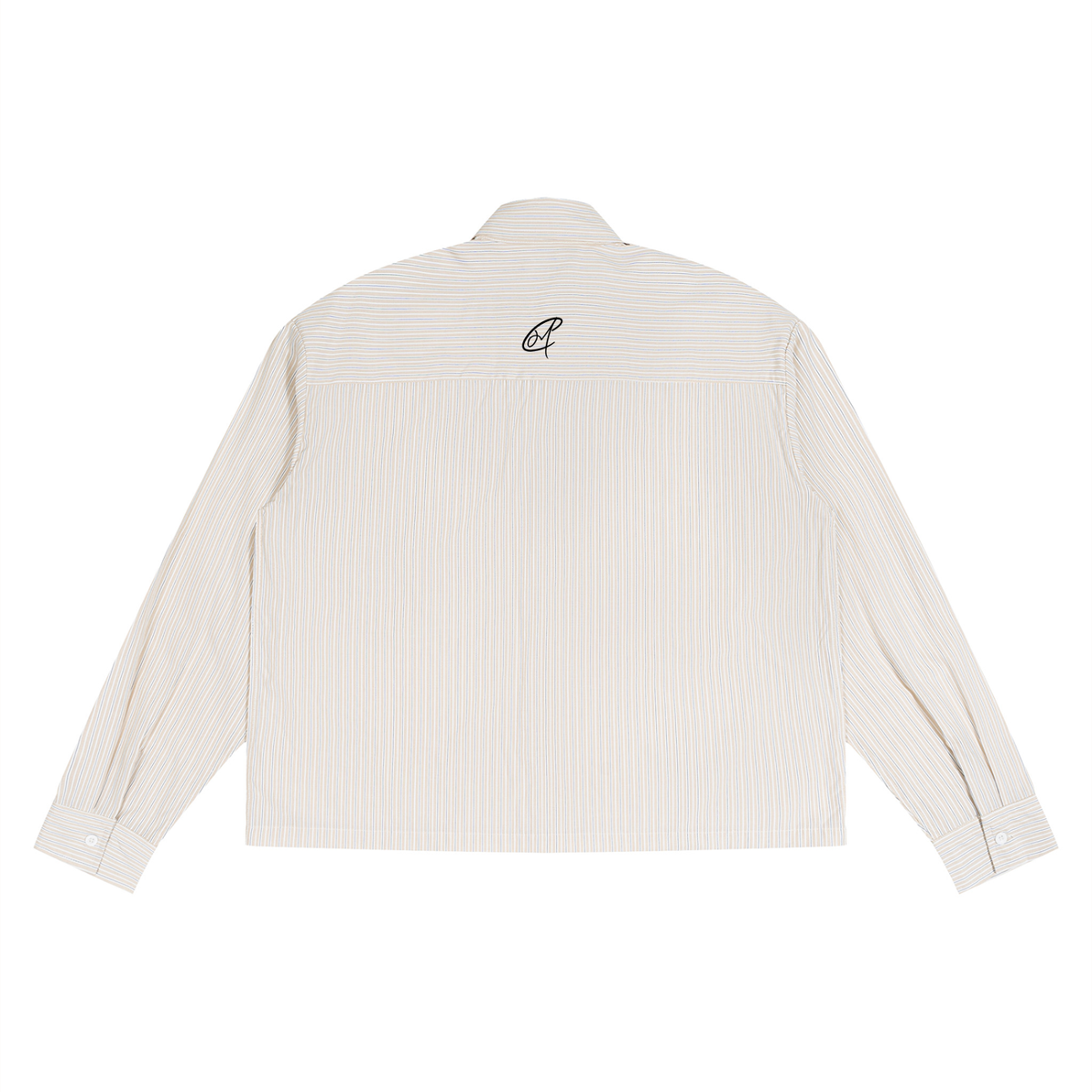 Comfortably Mi Unisex Boxy Striped Button-Up