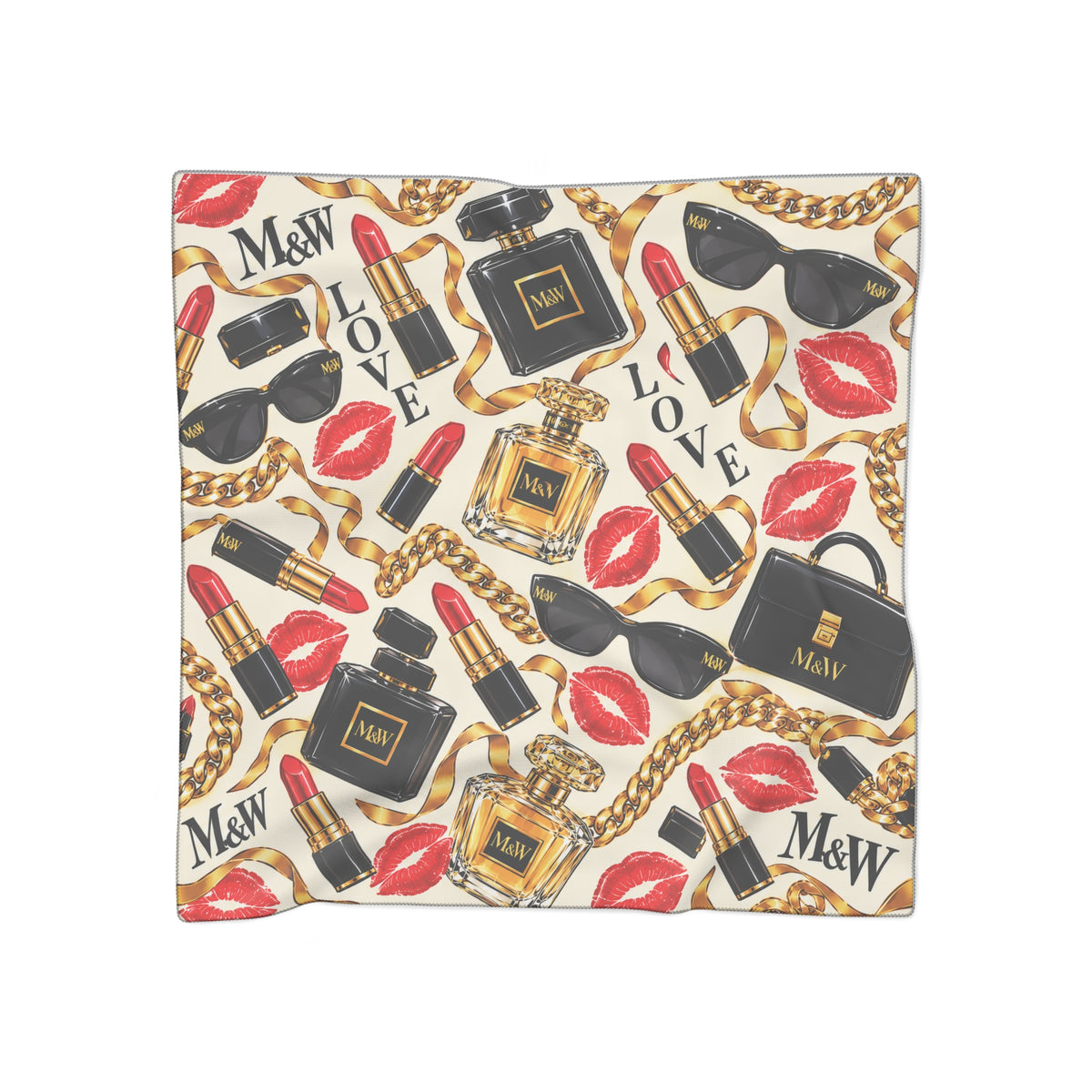 Love & Lipstick Luxury Silk Scarf